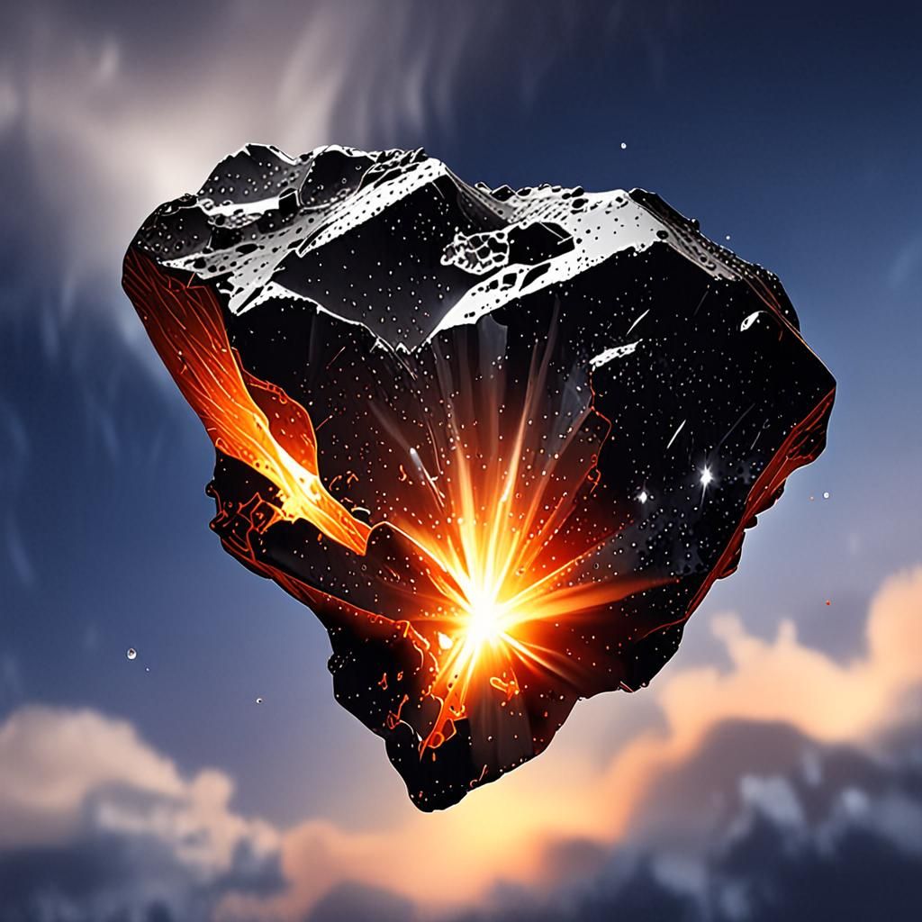 Shining meteorite