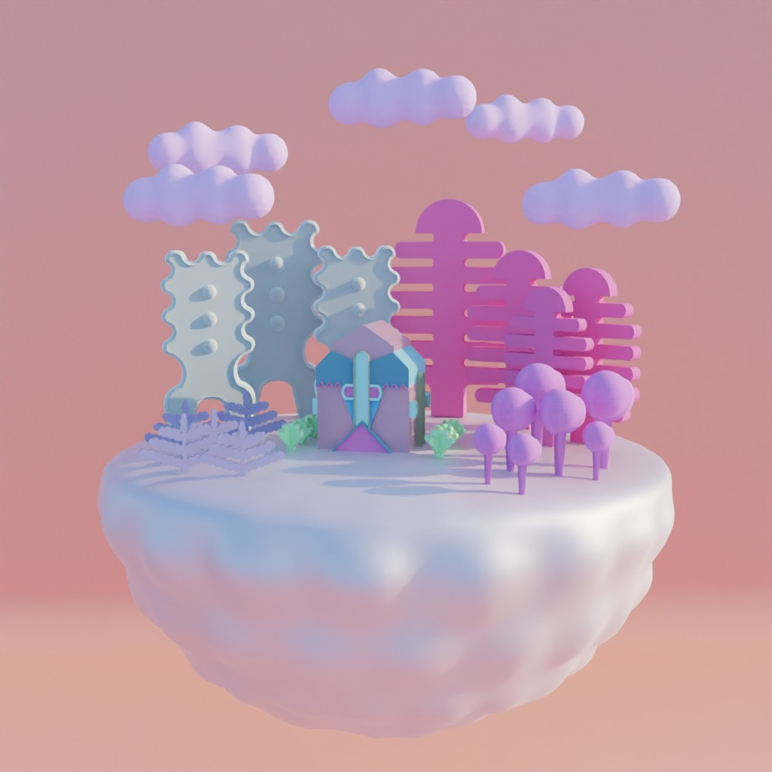 Marshmallow house