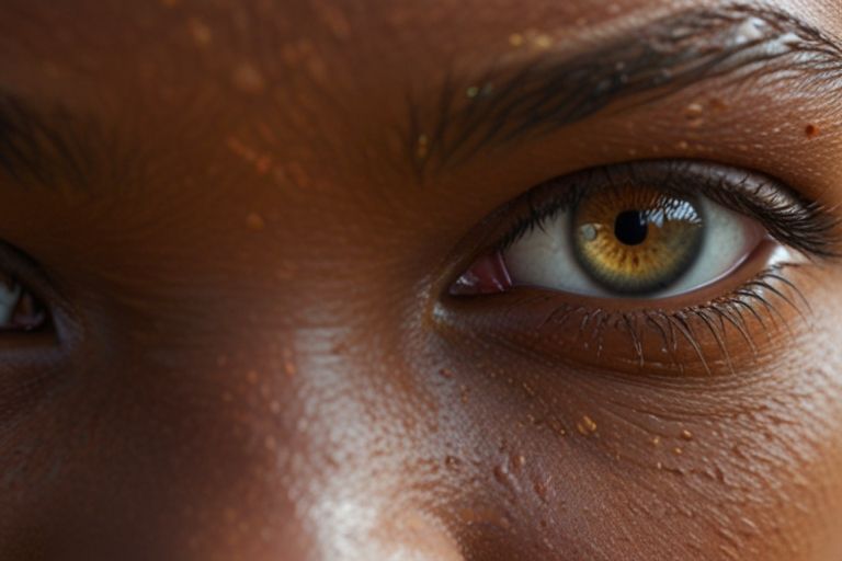 The beautiful eyes of an African child