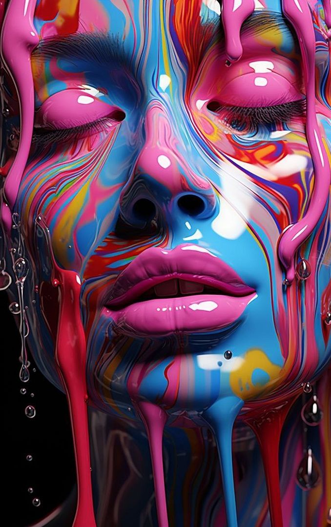 colored face