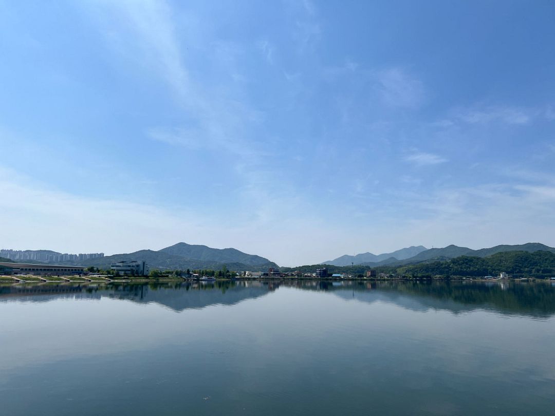 Namhang-river from a golf course in Chungju