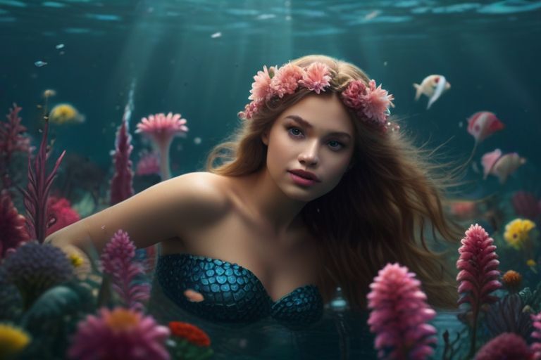 The beautiful mermaid