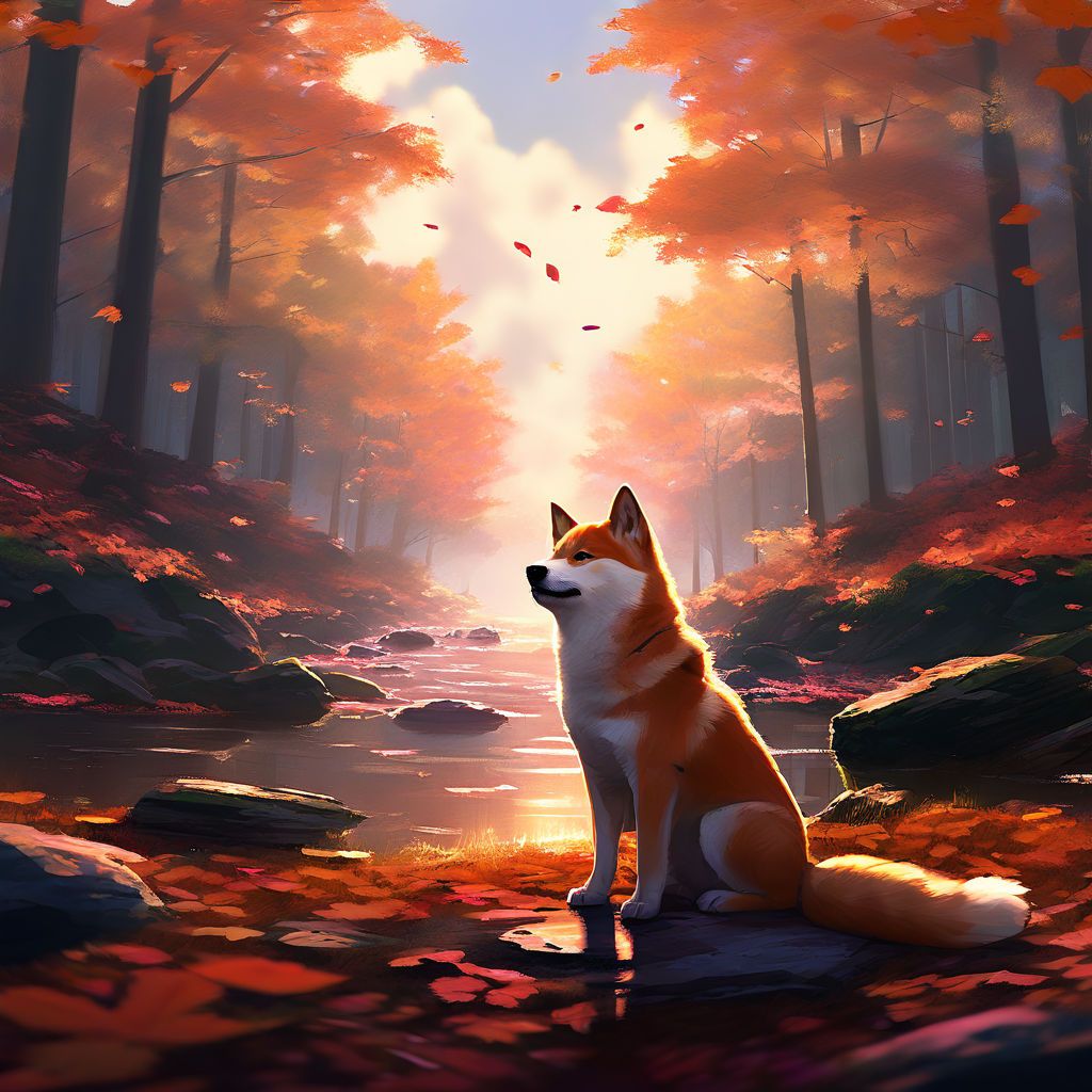 Fall shiba