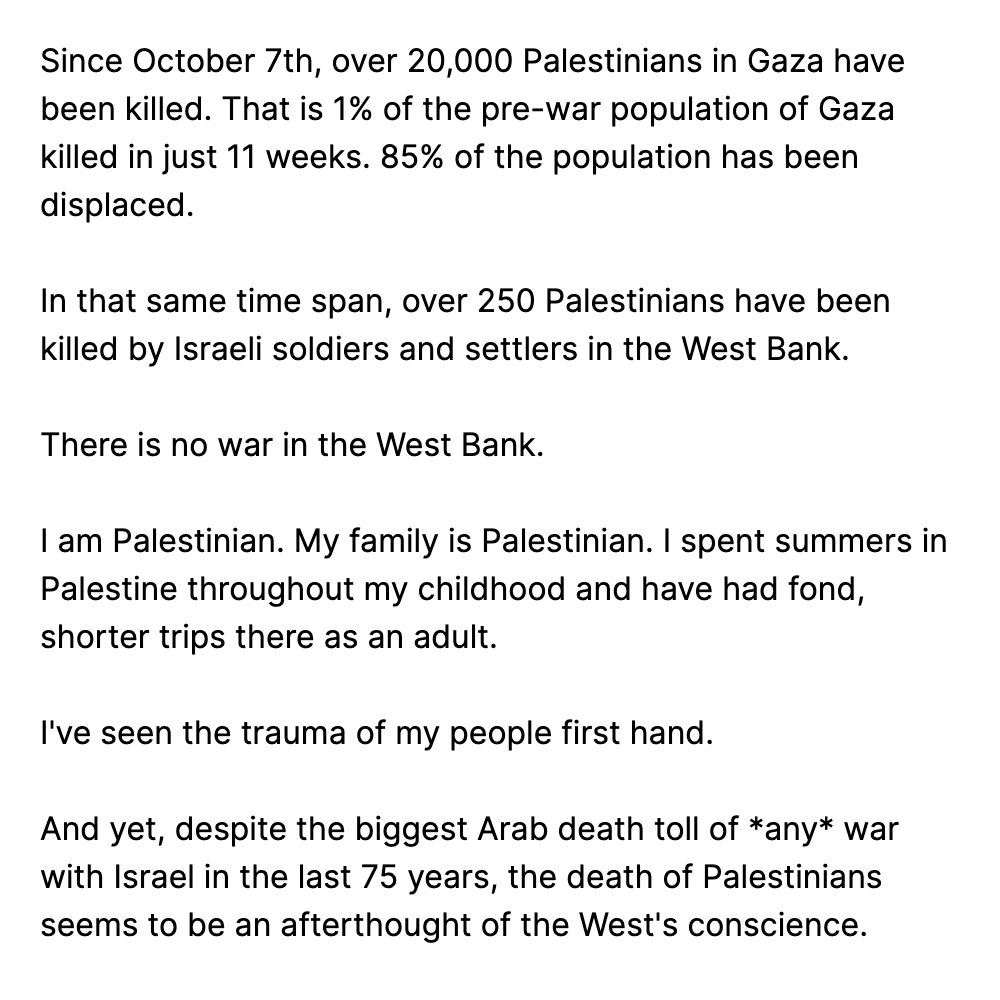 On Palestinian death