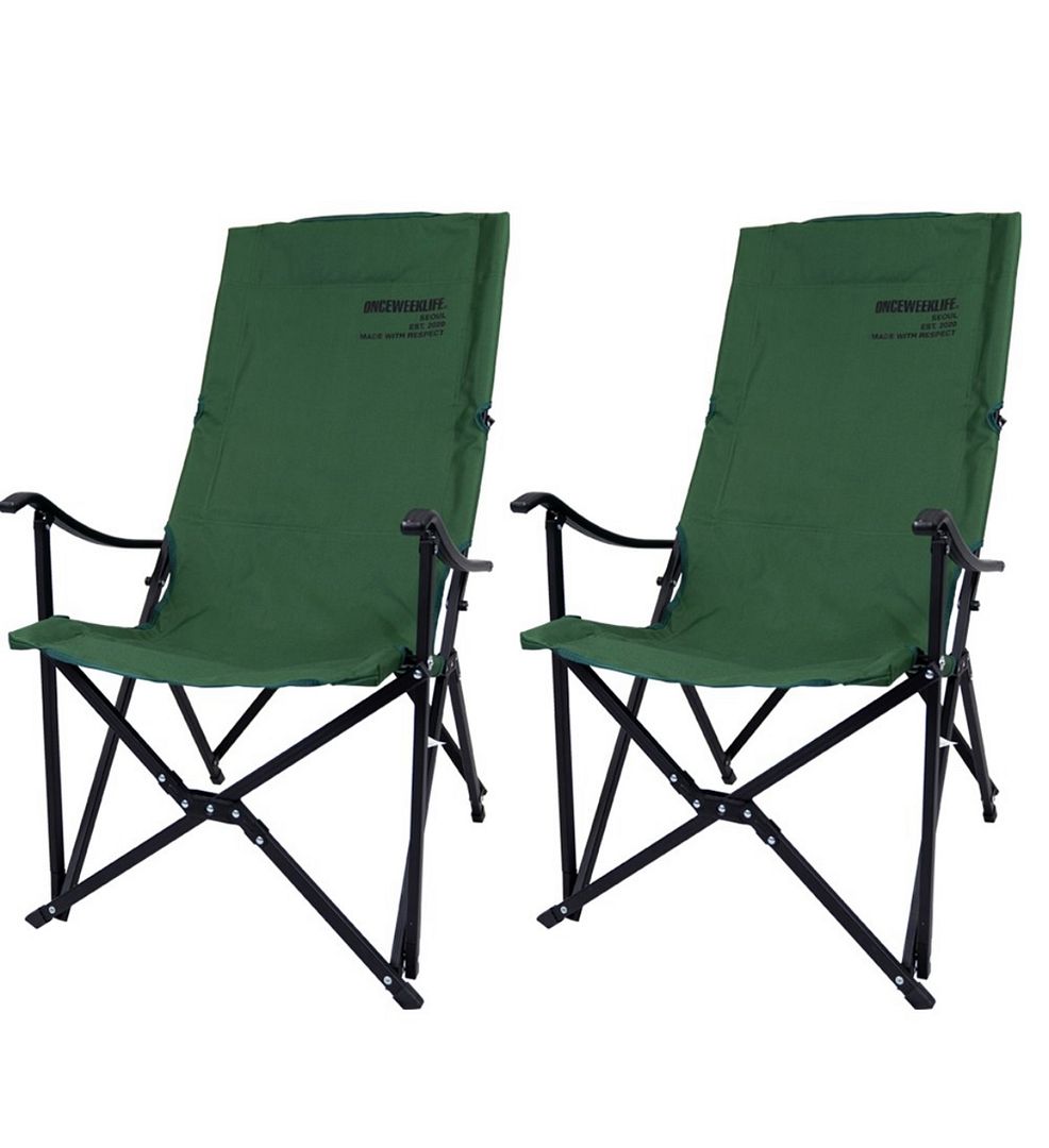 Green two chair