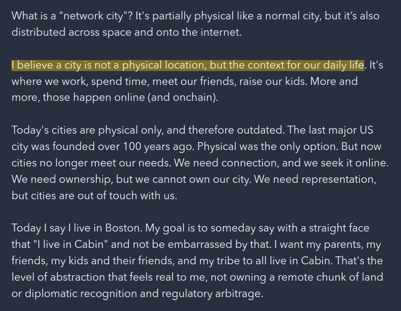 What is a network city?