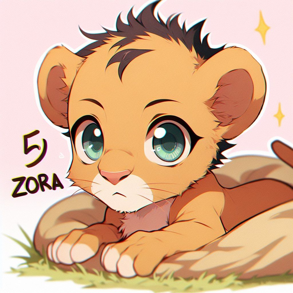 Lion Zora 5 Ages