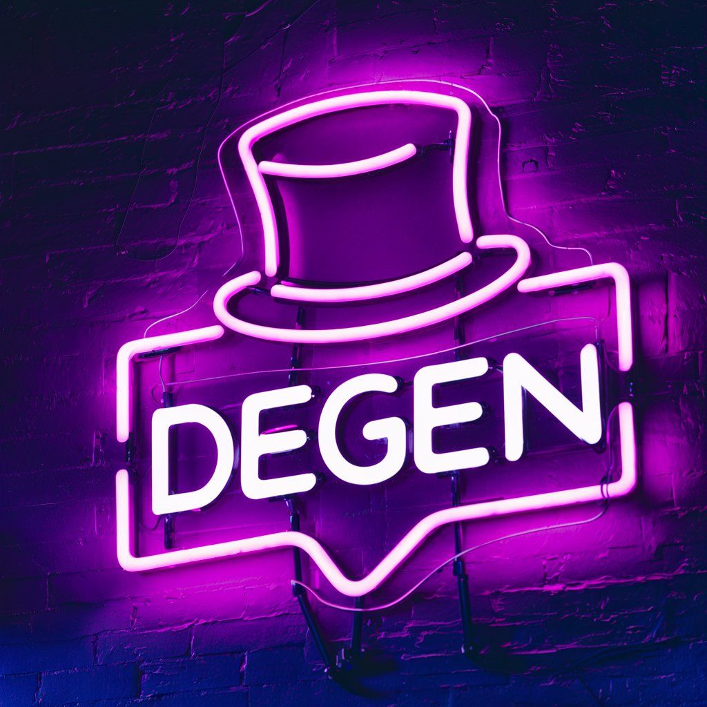 Degen neon sign 🎩