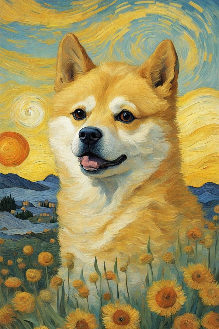 doge by Van gogh #1