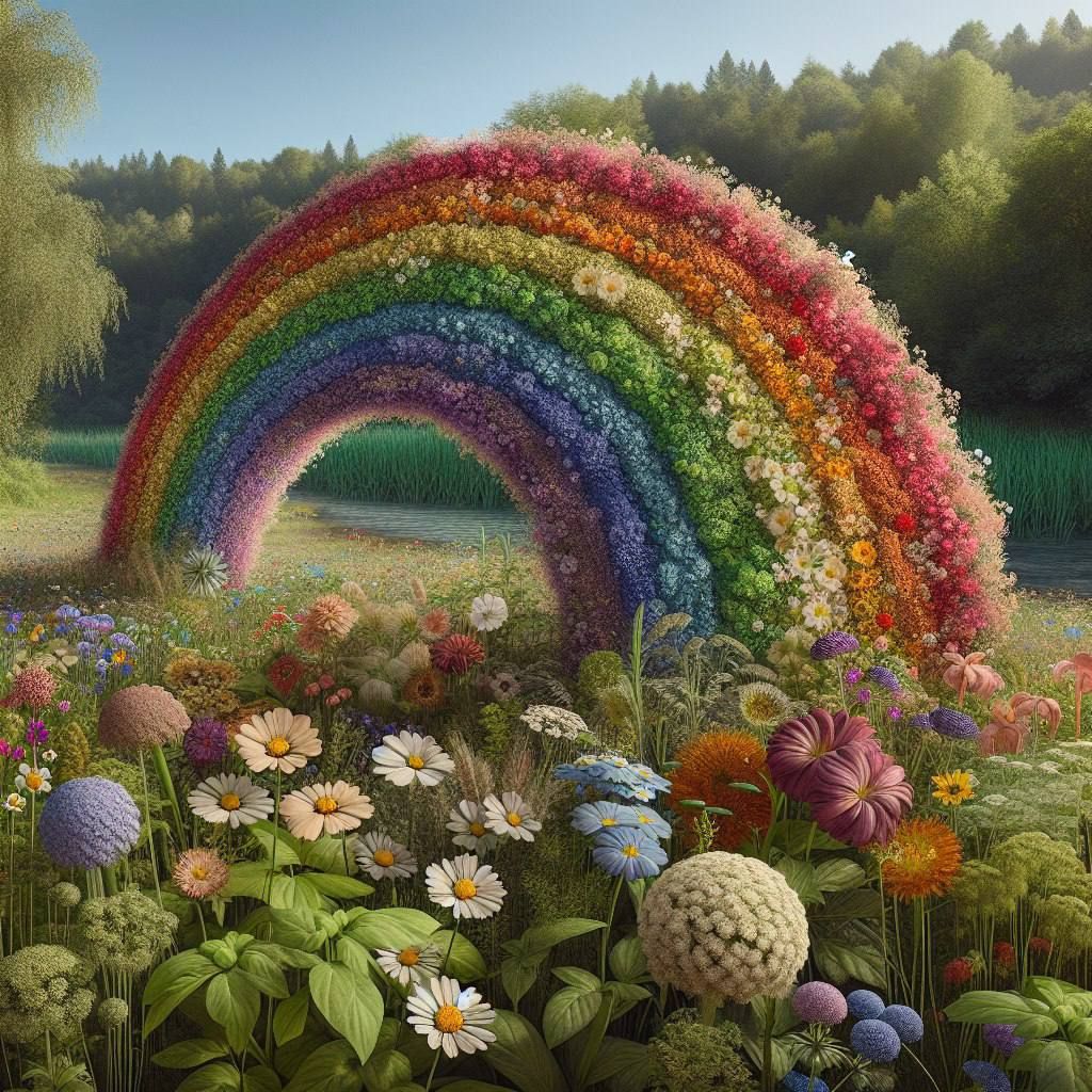 Flower rainbow