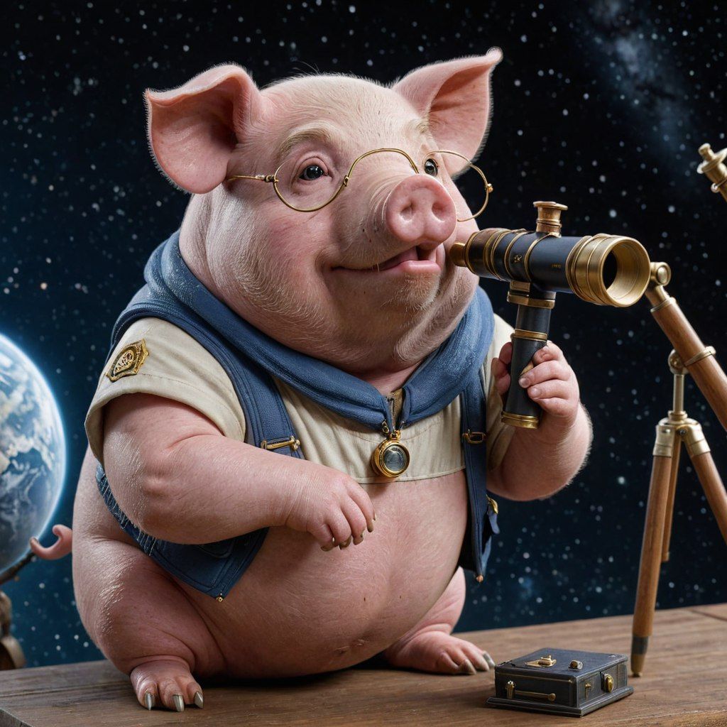 Pig astronomer