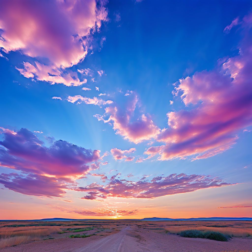 clear sky and cloud