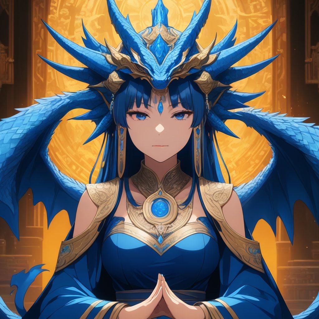 Blue Dragon Priestess. 01