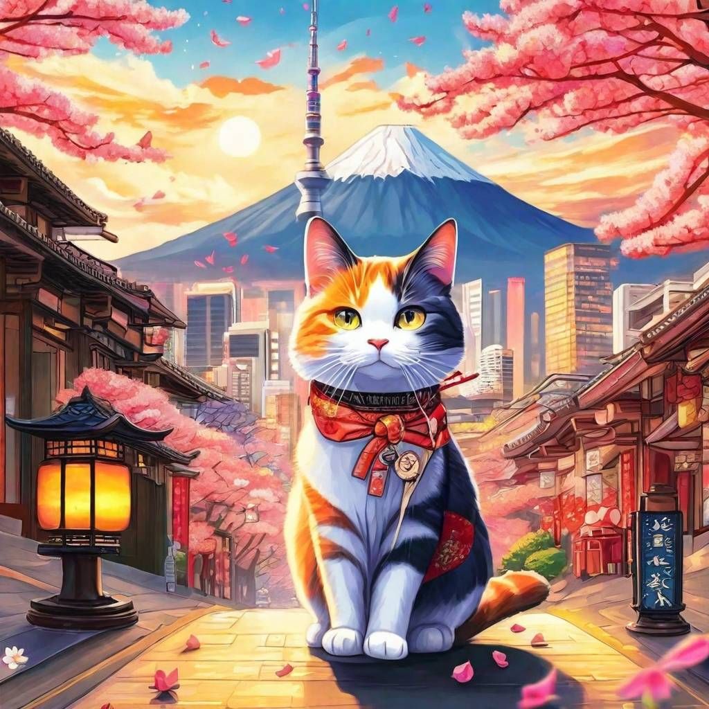 A cat in japan