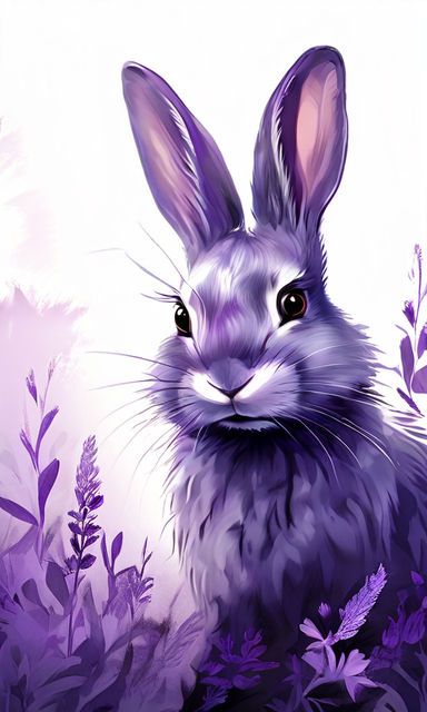 purple rabbit