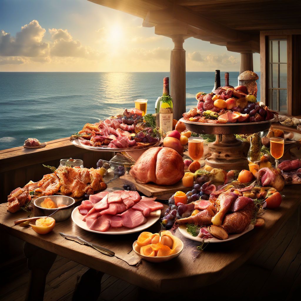 Ham party on sea(enjoy)