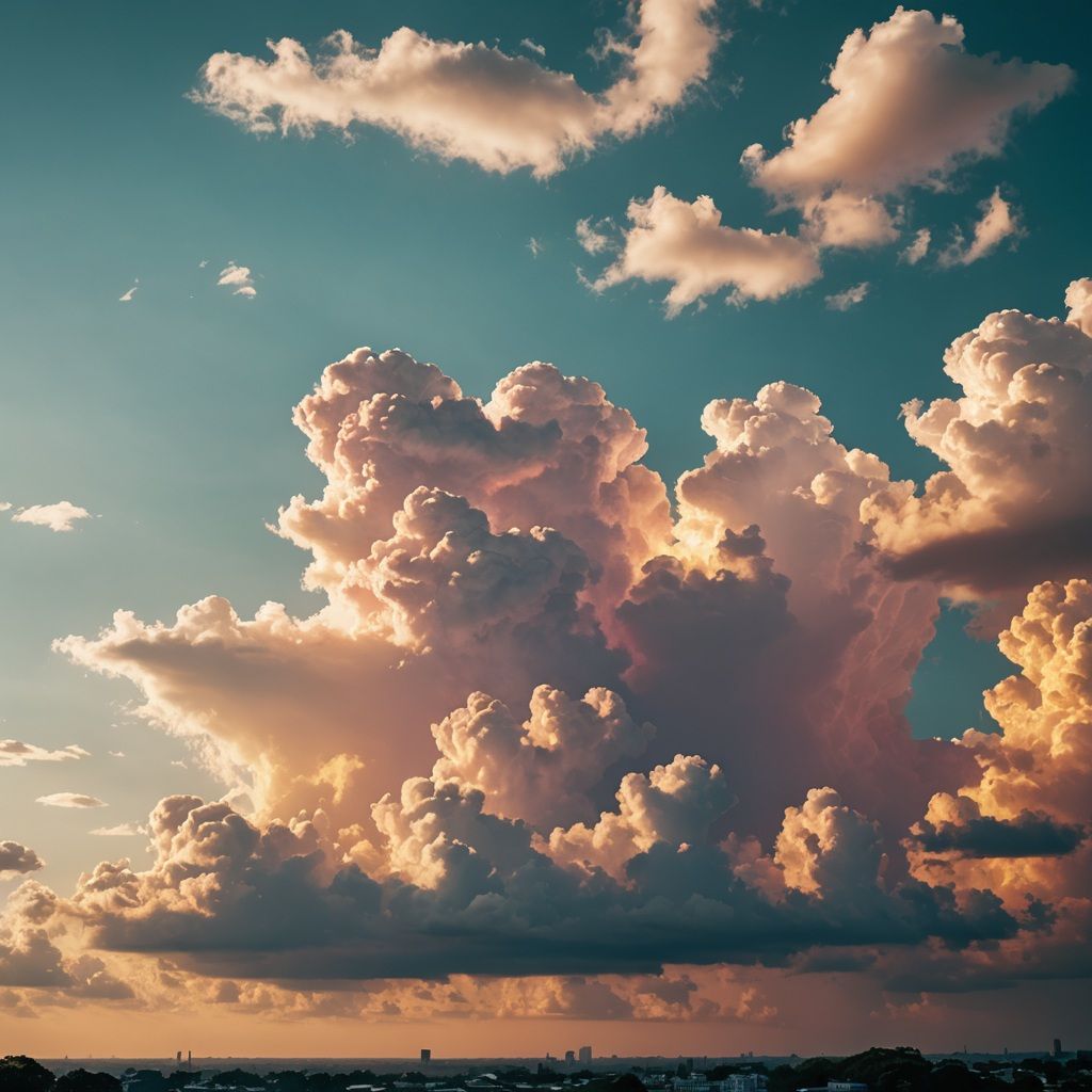 Sunset and clouds