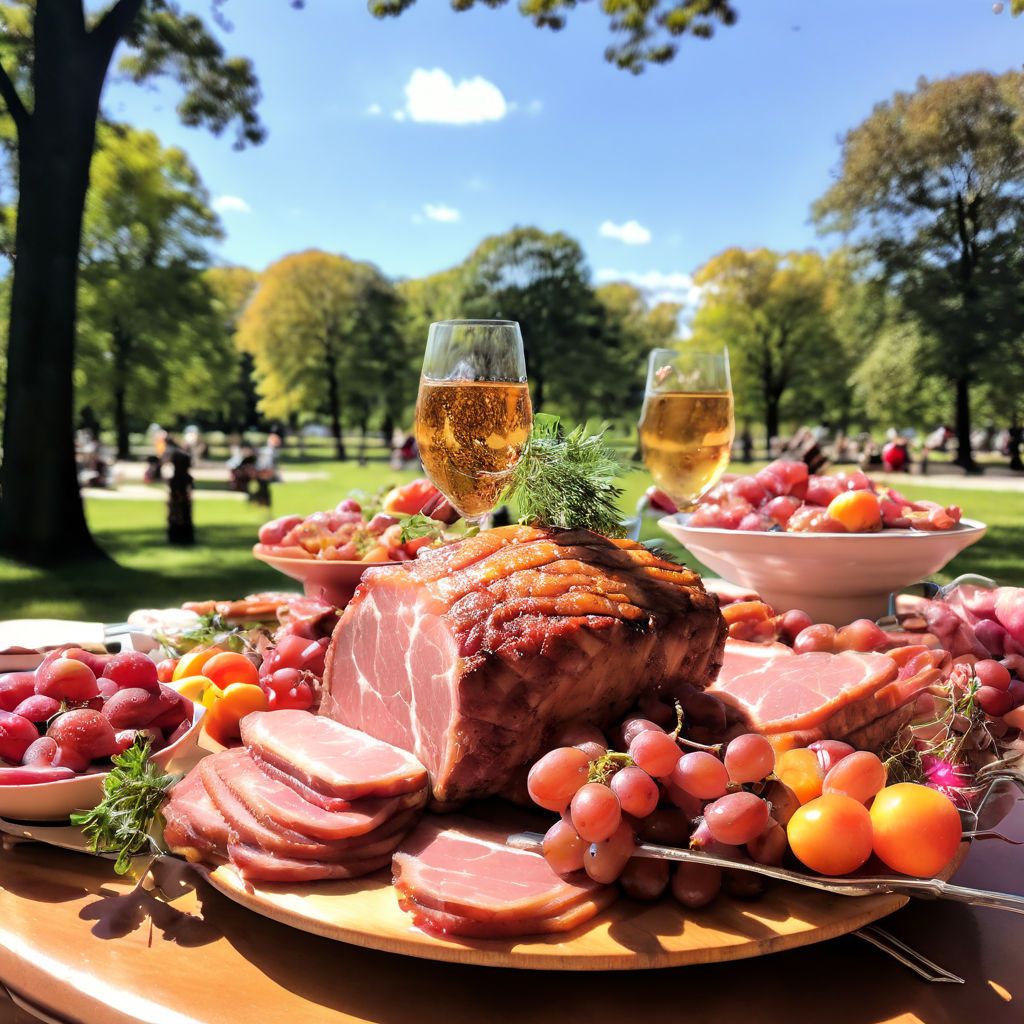 Ham party at park