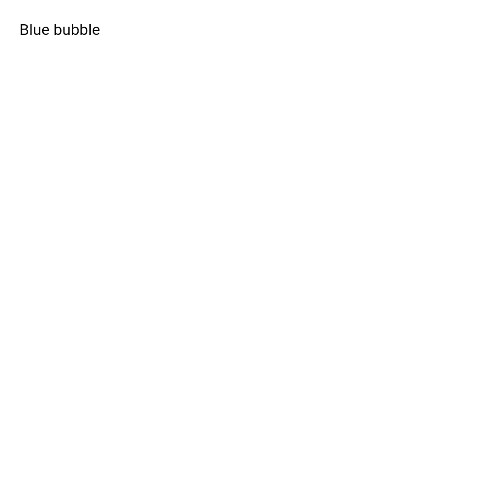 Blue bubble