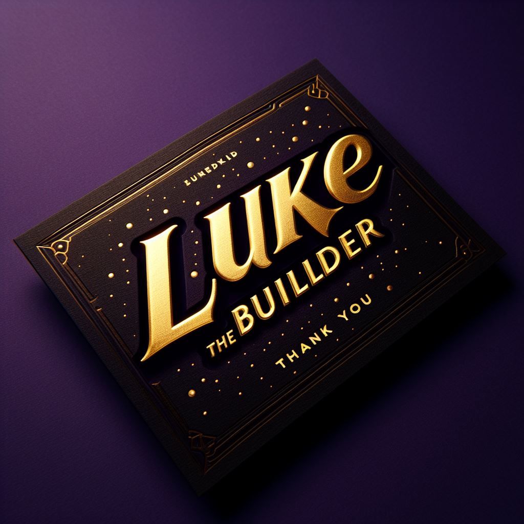 Lukethebuilder card /ENJOY