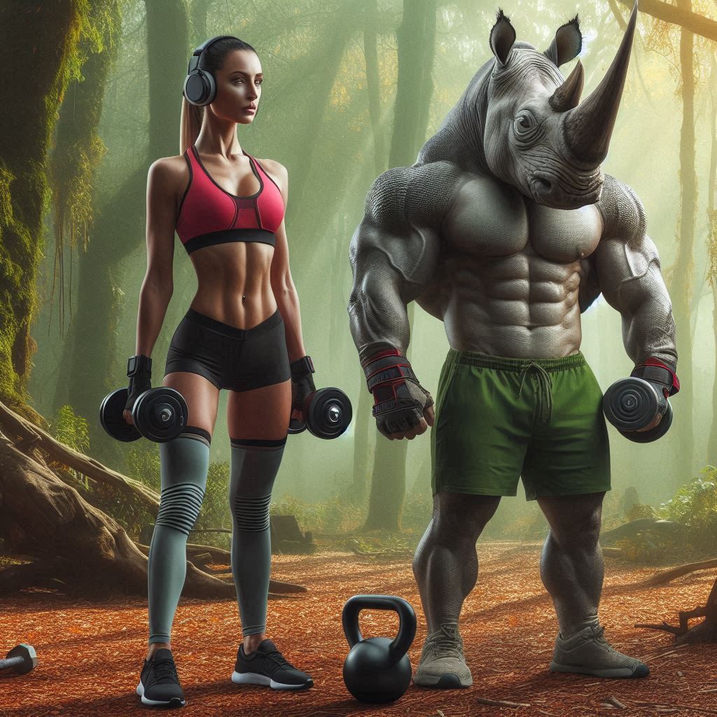 RHINO & FITNESS GIRL (12)