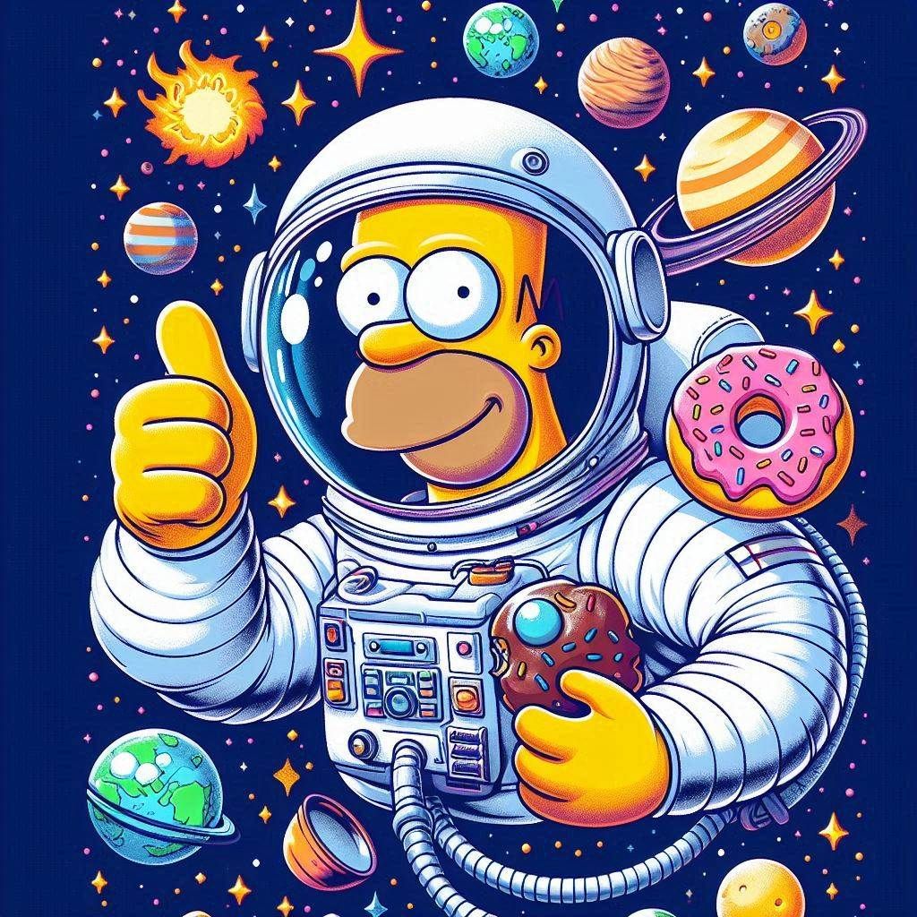 Homer in space