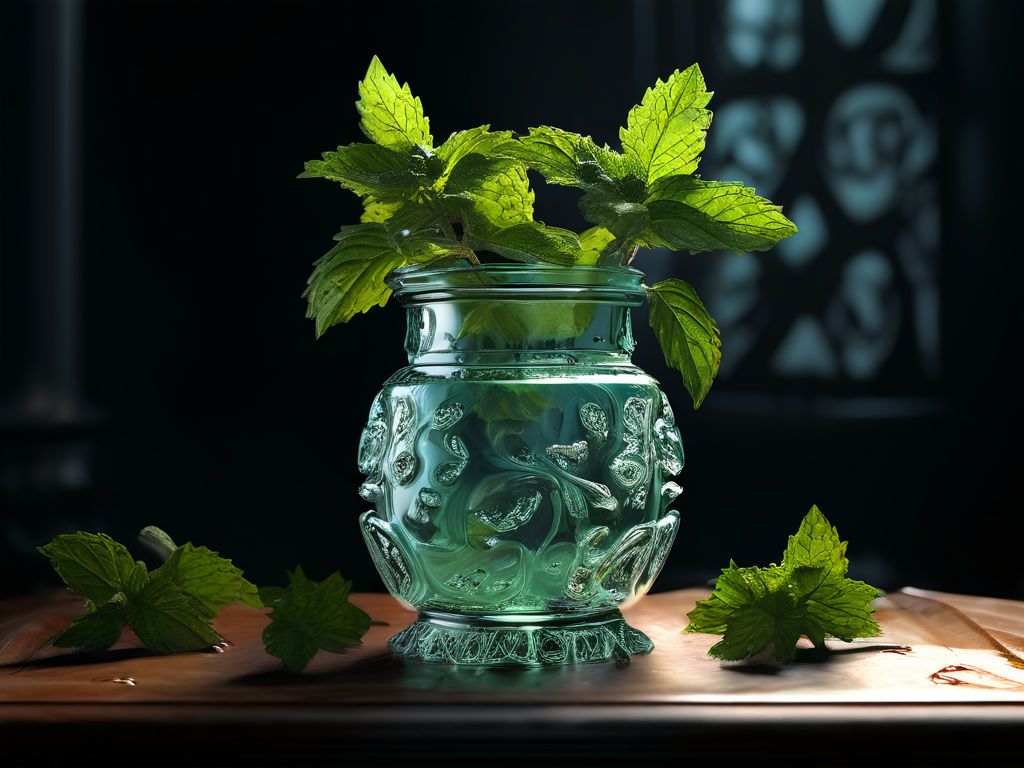 a mint-flavored vase