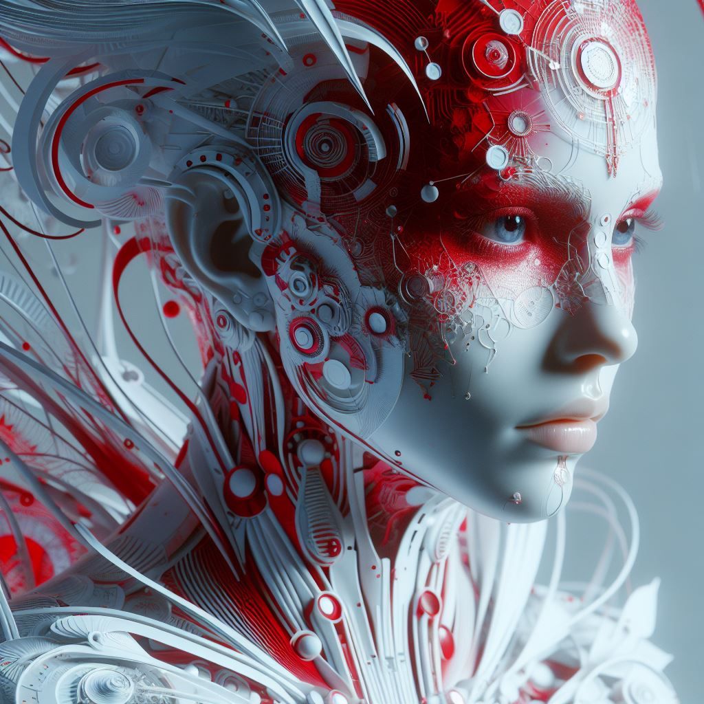 White and Red art