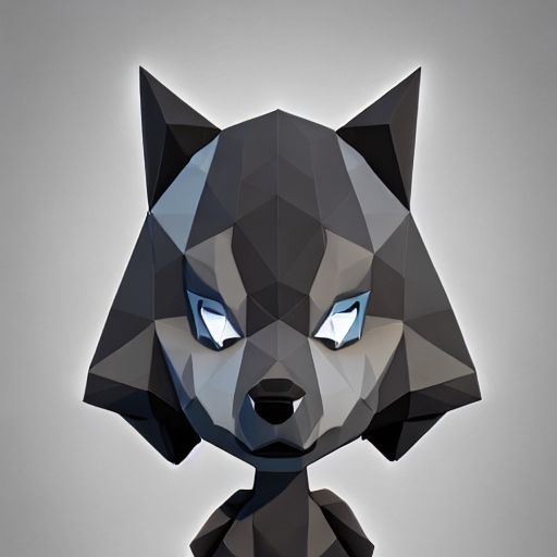 3D AI WOLF