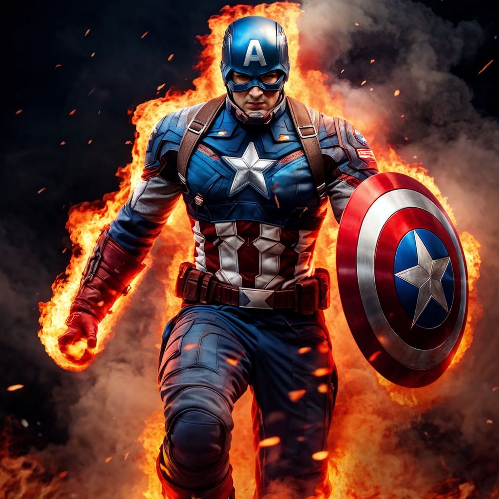 Heroes on fire ; 3rd <CaptainAmerica>