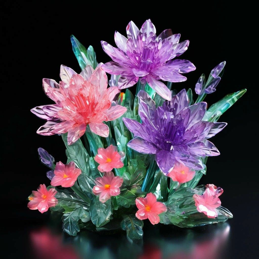 Crystal flowers