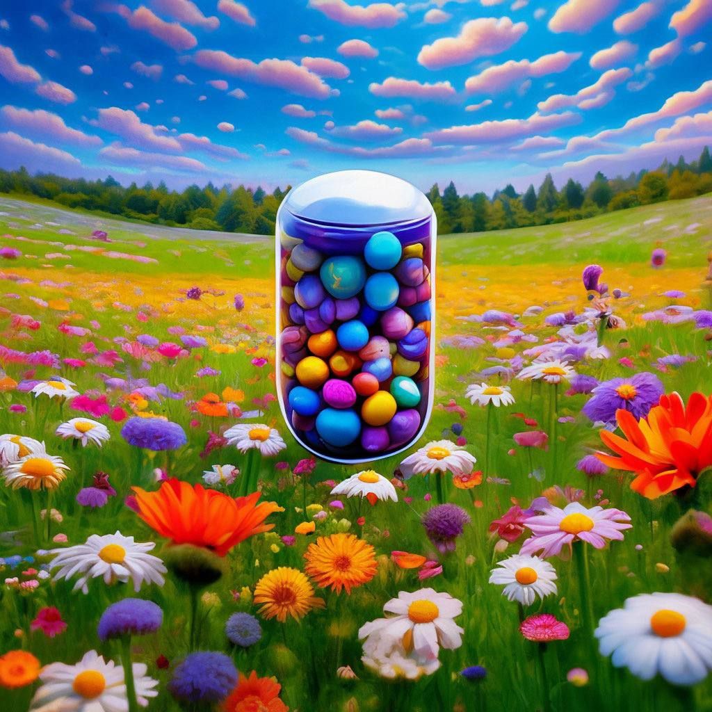 Pill flowers