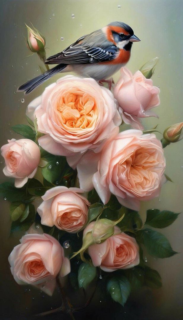 Peach roses