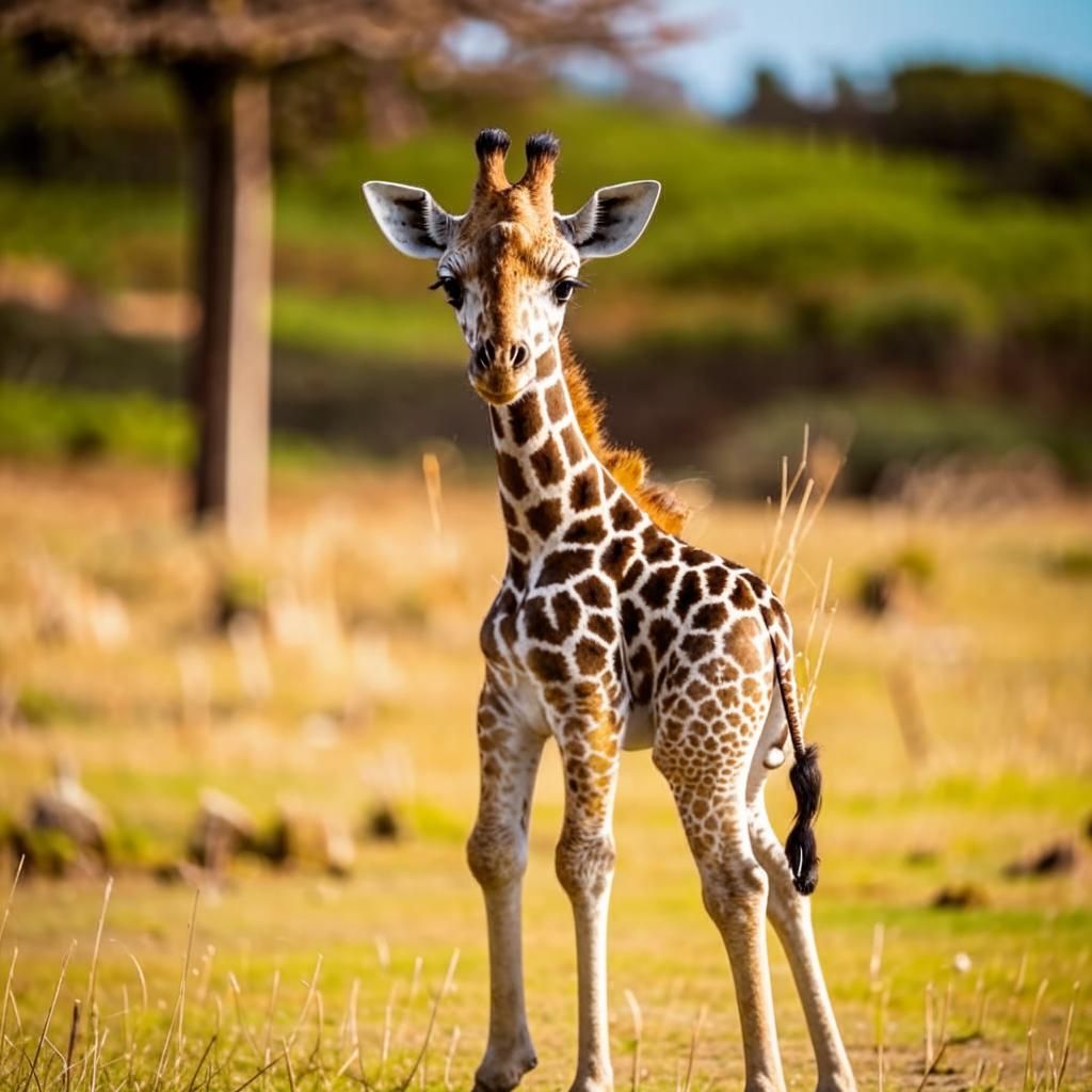 Baby giraffe