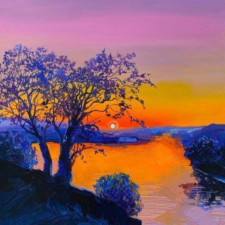 Sunset painting