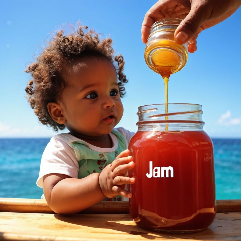 Jar with jam