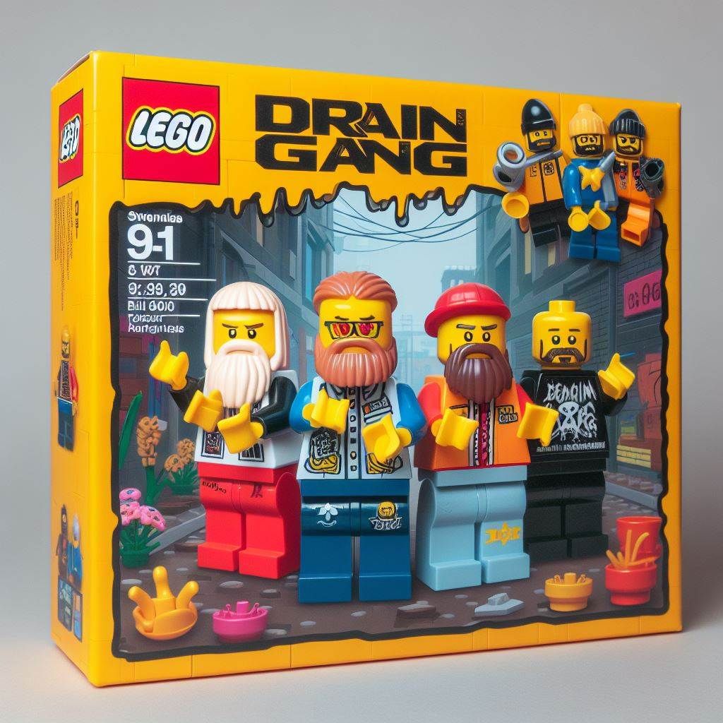 LEGO DRAIN GANG SET  BLADEE ECCO2K THAIBOY YUNG LEAN