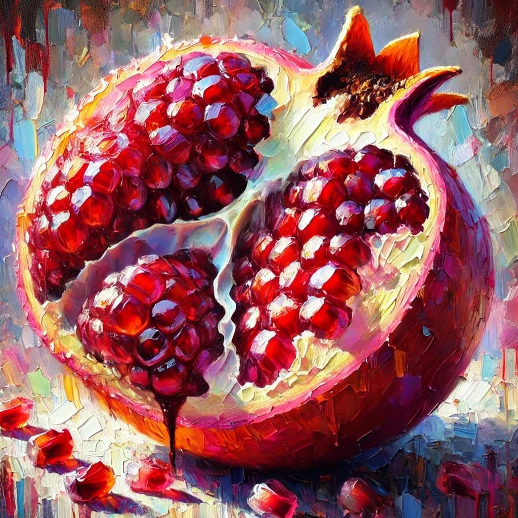 Light and Color of the Pomegranate