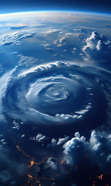 Hurricane seen from space