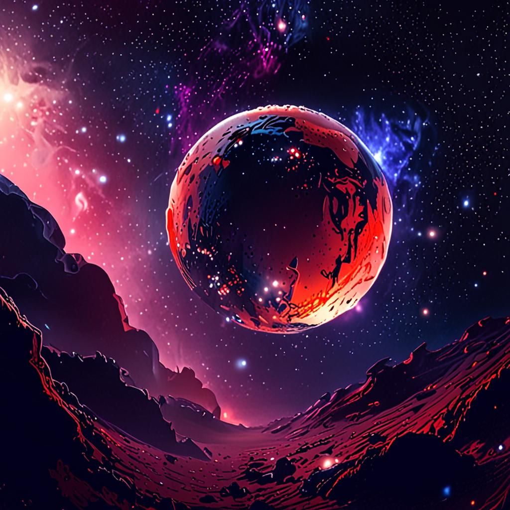 Planet in space