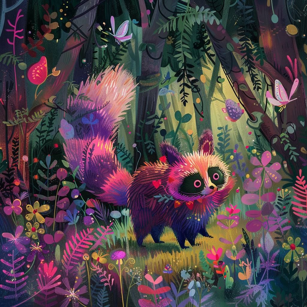 fairy tale racoon