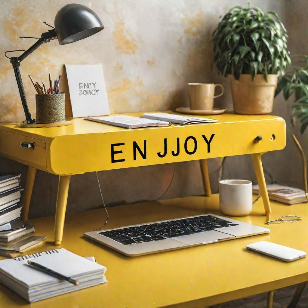 Enjoy with Yellow Desk