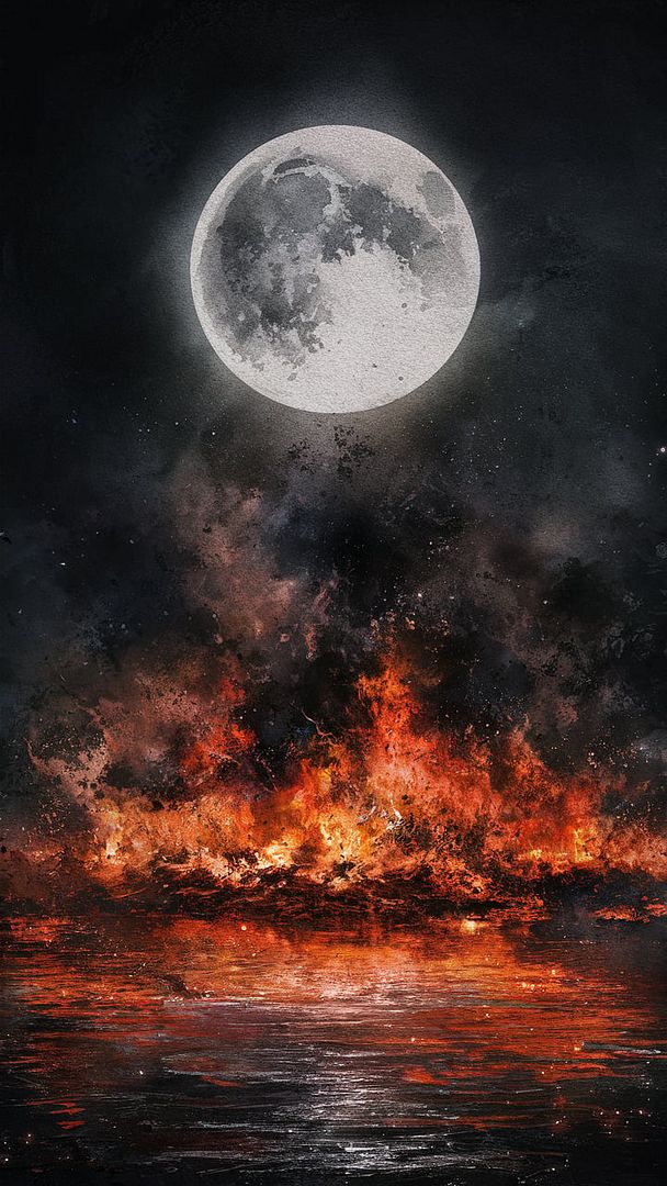 Moon and Fire