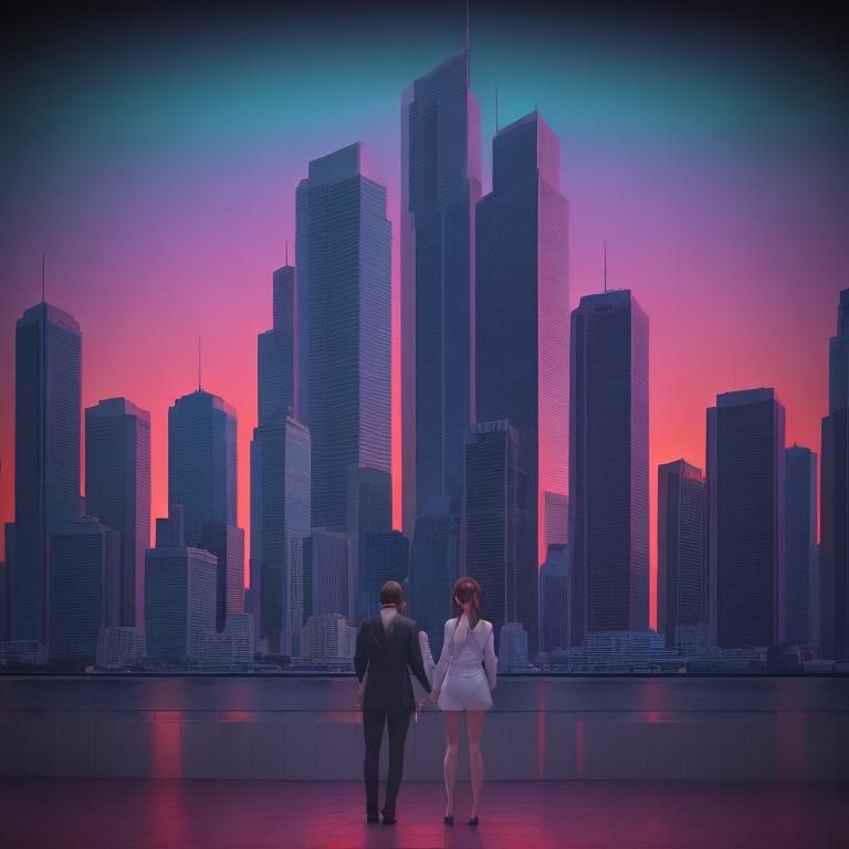 Retrowave city