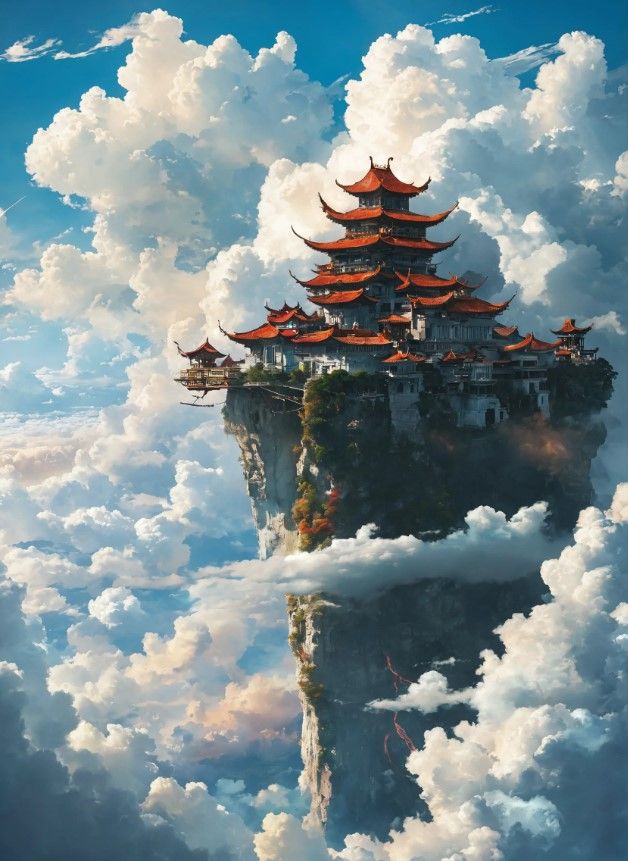 Sky Palace over the clouds