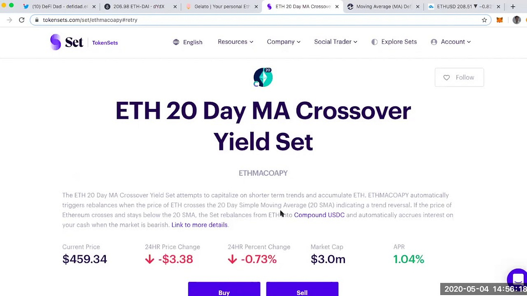 How to Use TokenSets as a DeFi Stop-Loss