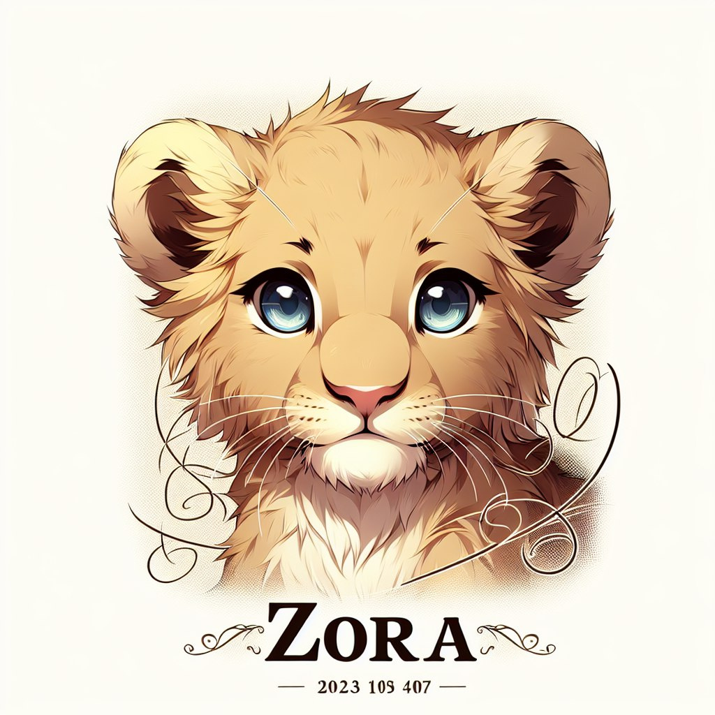 Lion Zora 3 Ages