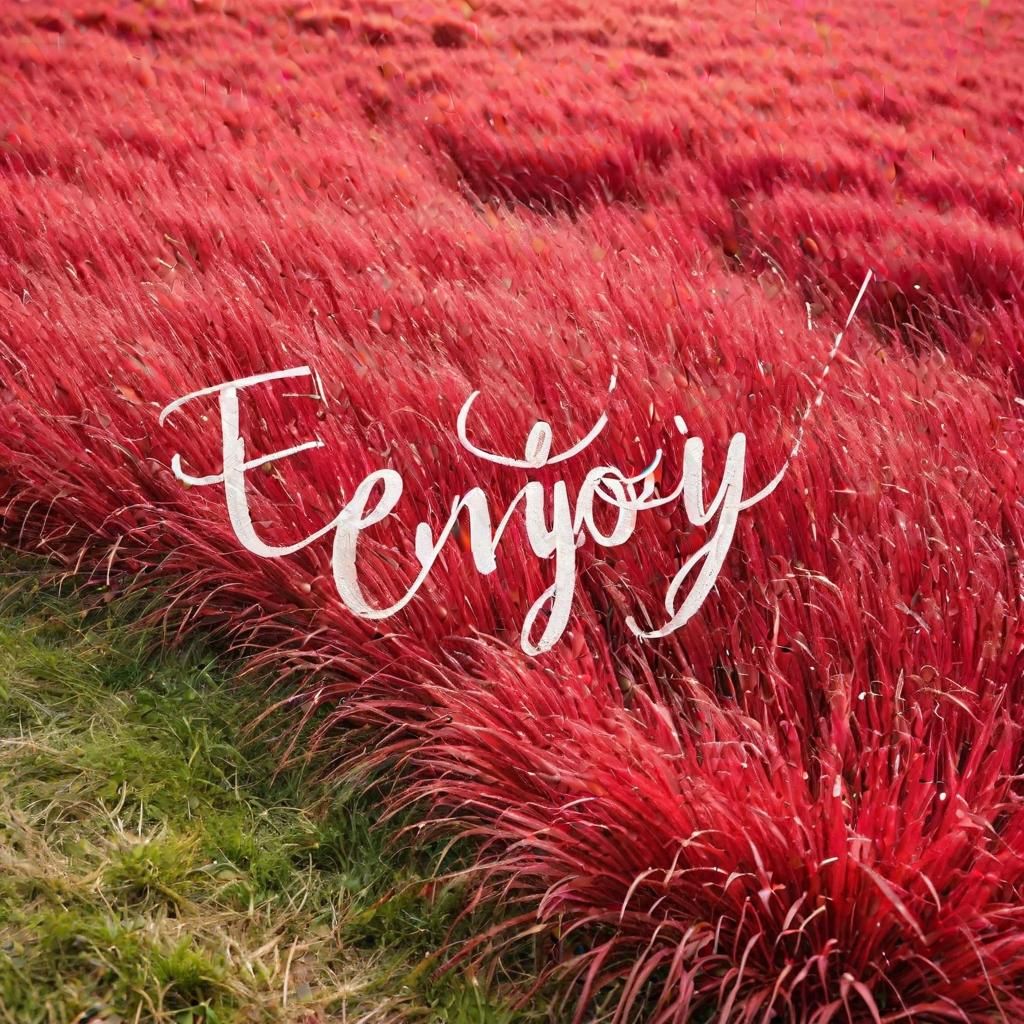 Enjoy with Red Grass