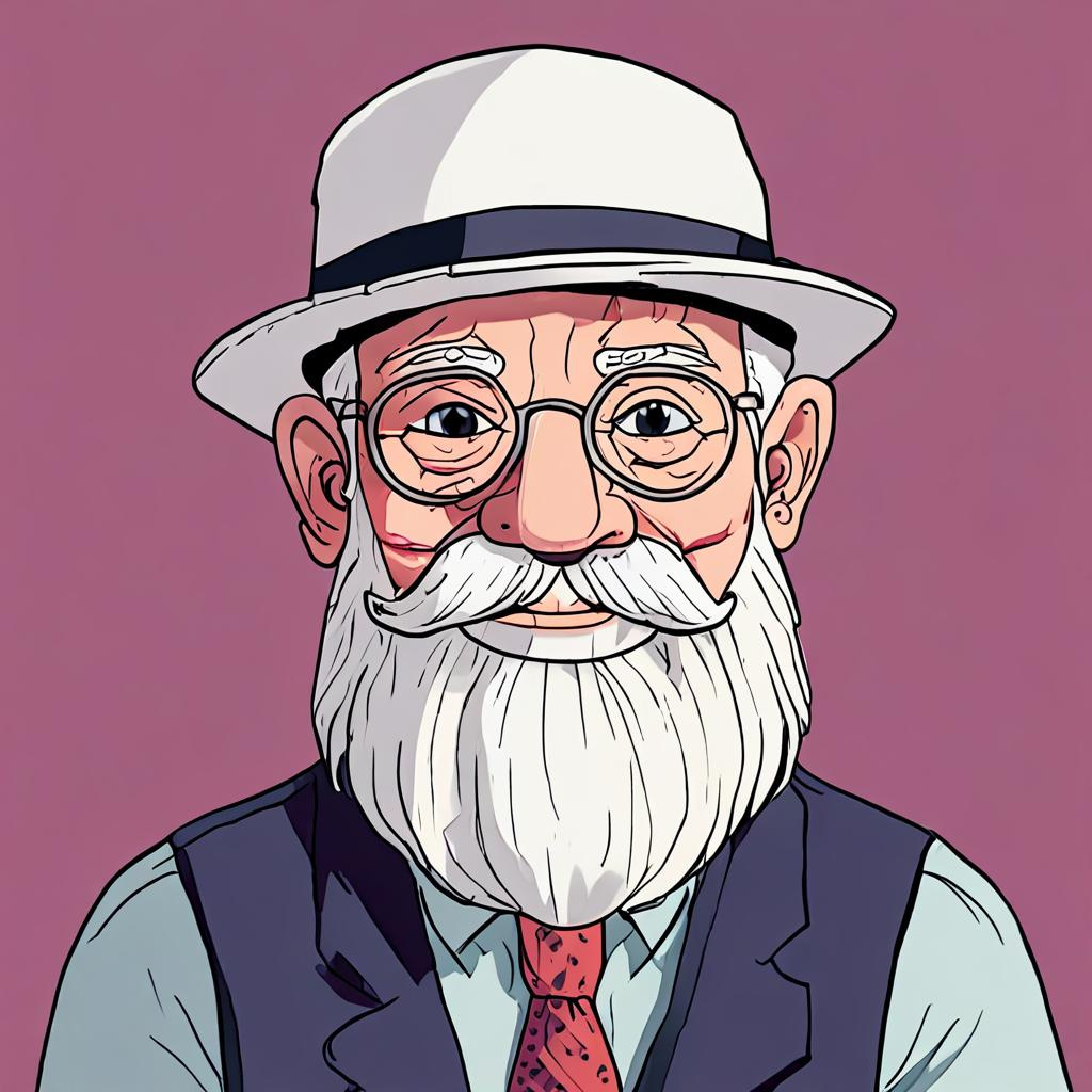 Cartoon grandfather