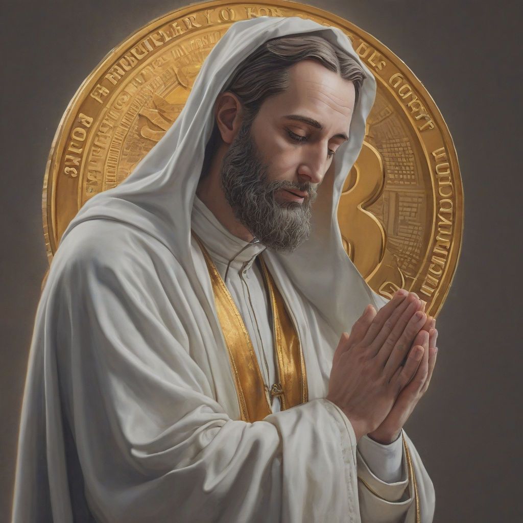 Saint prays for BITCOIN $1 MILLION